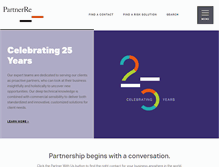 Tablet Screenshot of partnerre.com